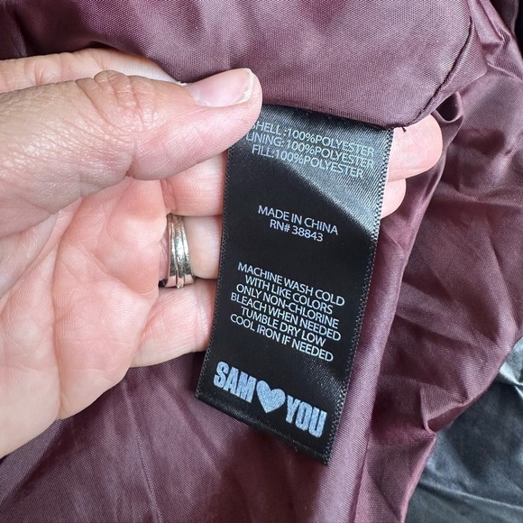 Sam Edelman Black Long Puffer Jacket - Picture 7 of 7